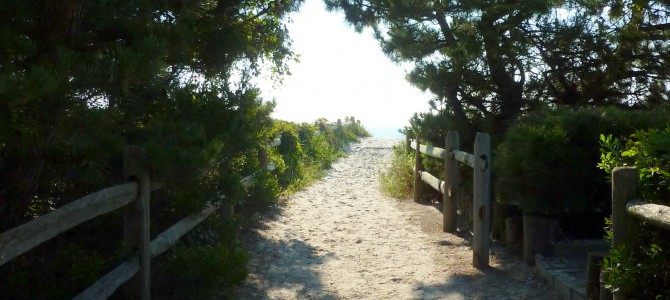 Inviting path to the beach