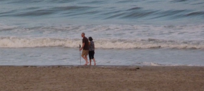 Three miles of beach